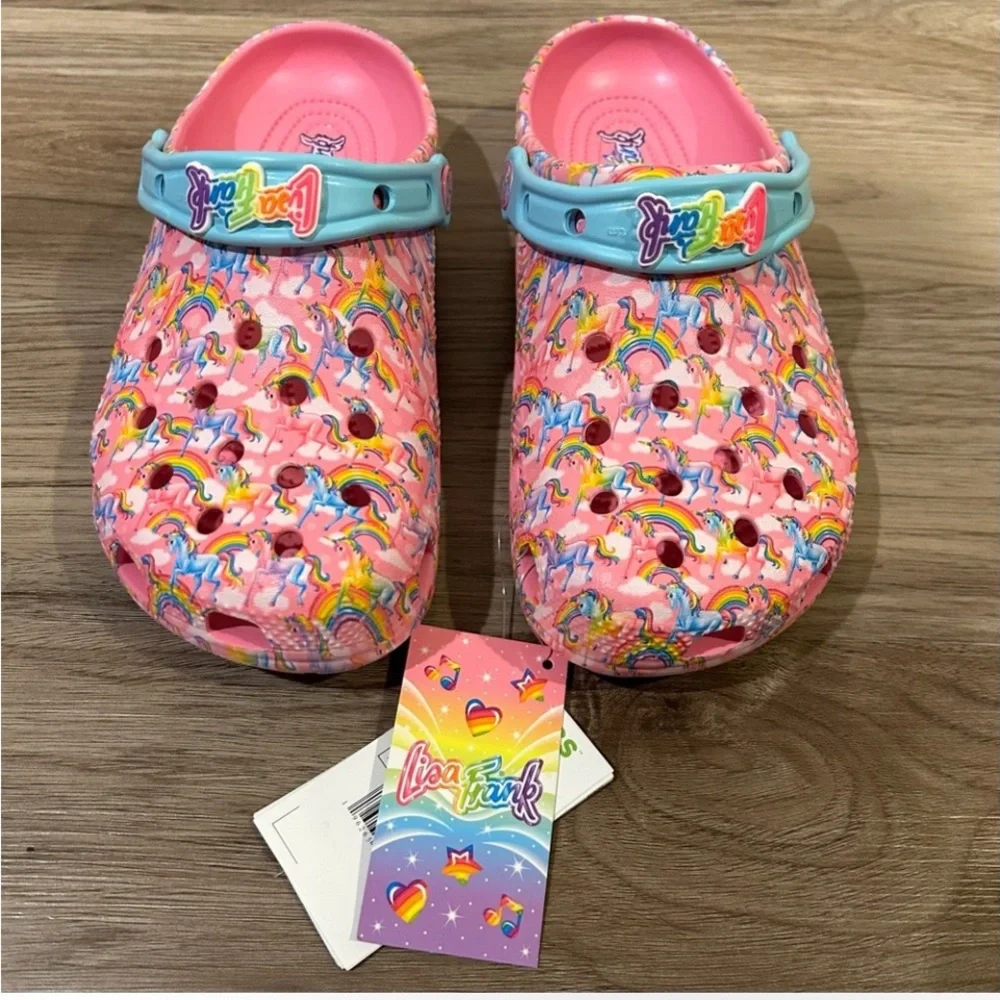 Crocs X Lisa Frank Classic Clog Shoes - Picture 6 of 12